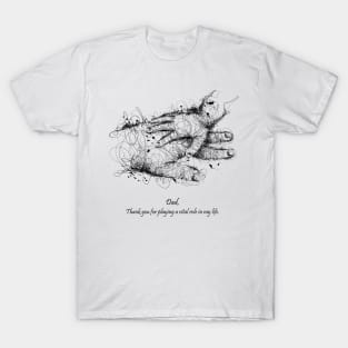 Father's Determination Scribble Style T-Shirt